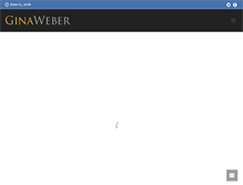 Tablet Screenshot of ginaweber.com